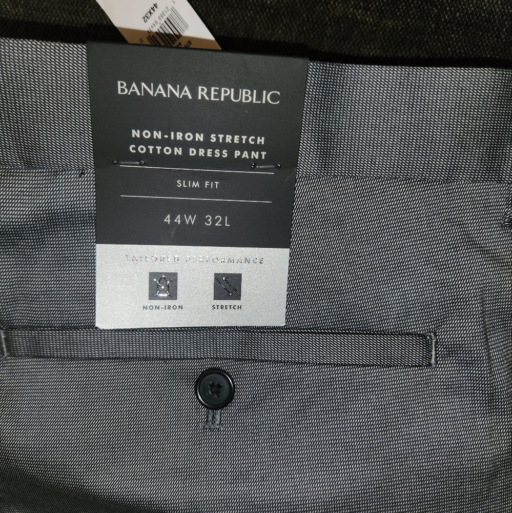 (NWT) Banana Republic  non iron stretchcotton dress pant(slim fit)